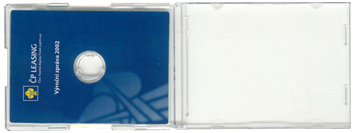 Plastov krabika na CD vizitky